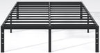 NEW JETO Metal Bed Frame,Queen Size Bed Frame with Storage Space,14 Inch