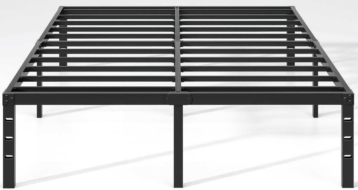 NEW JETO Metal Bed Frame,Queen Size Bed Frame with Storage Space,14 Inch
