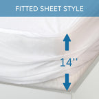 Twin Size Mattress Protector Waterproof,Absorbent Fitted Sheet