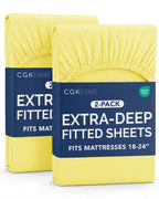 CGK Extra Deep Queen Single Fitted Sheet Only - Dark Grey