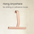 dancemoon JustHang Shower Squeegee with Built-in Hook, 10-Inch Black