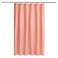 N&Y HOME Fabric Shower Curtain or Liner with Magnets, Coral