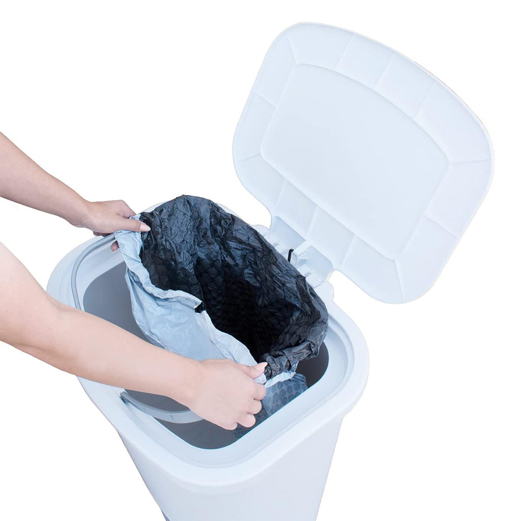 Glad Trash Can with Clorox Odor Protection | Plastic Bin, 13 Gal, Black