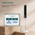 Levoit Tower Fan for Bedroom, 20dB Quiet Desk Fan, Easy to Carry & Plug-in
