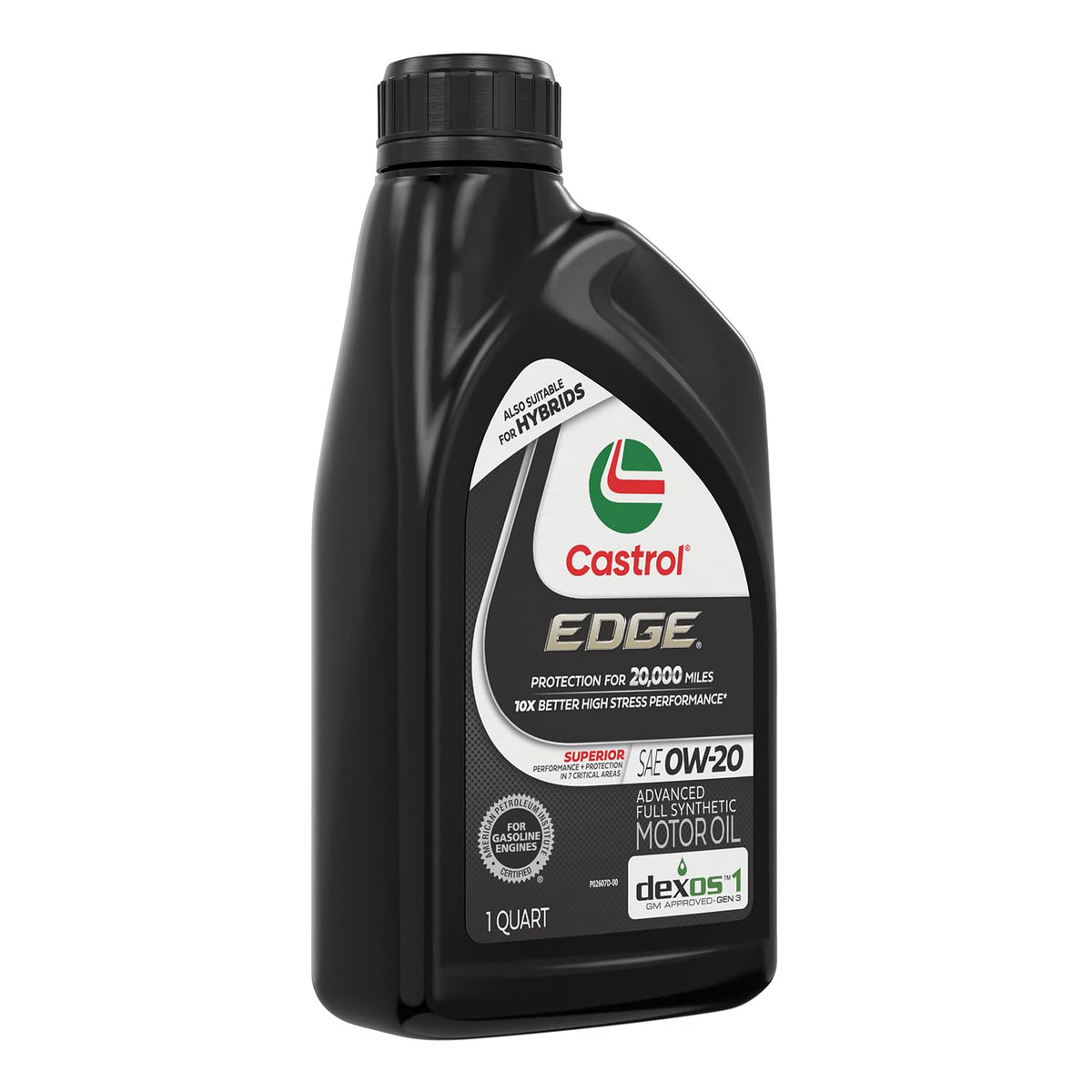 Castrol EDGE 0W-20 Advanced Full Synthetic Motor Oil, 5 Quarts