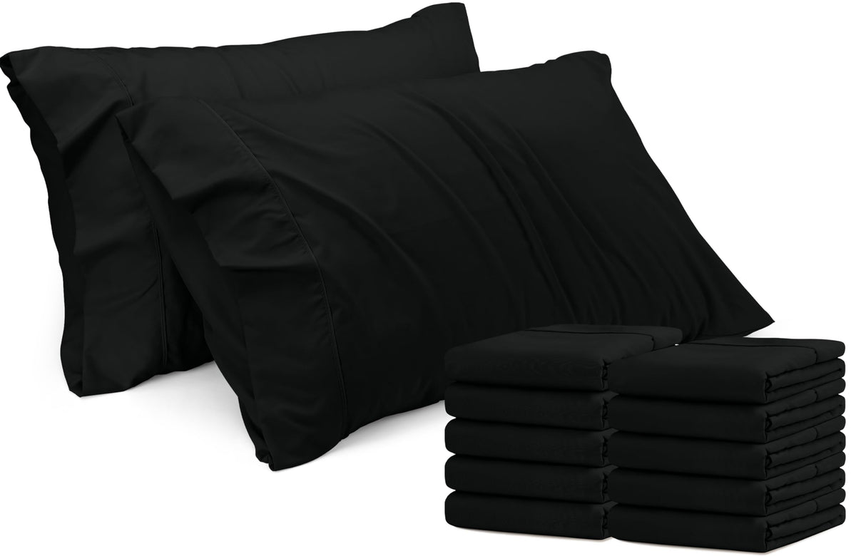 Pillow Covers Standard Set of 4, Soft and Comfy Pillow Cases, Purple