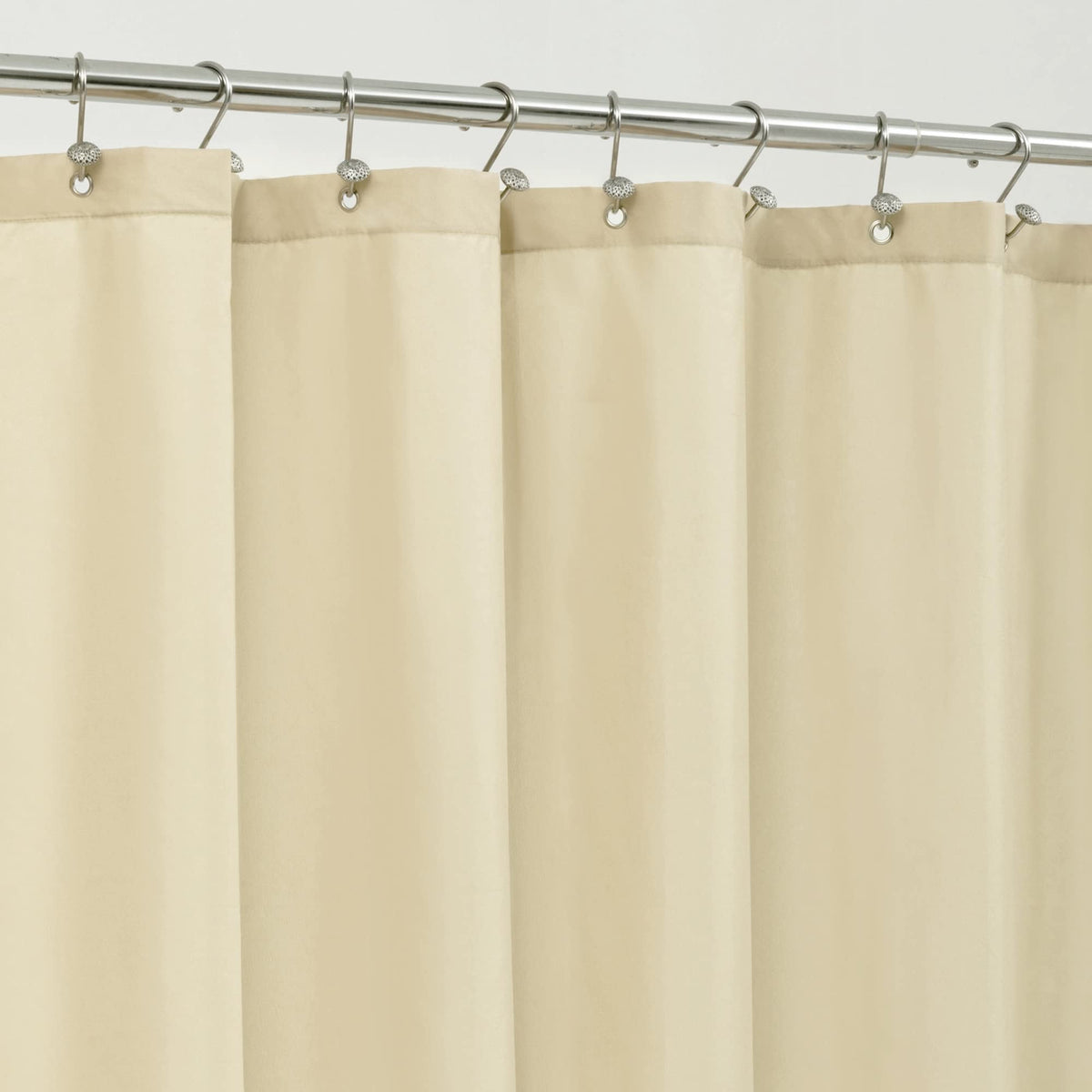 ALYVIA SPRING Waterproof Fabric Shower Curtain or Liner White, 72x72