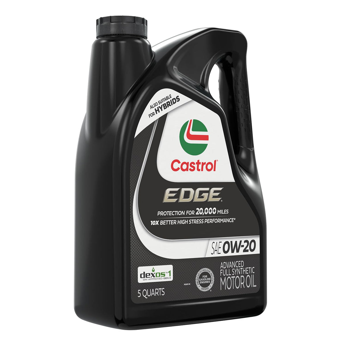Castrol EDGE 0W-20 Advanced Full Synthetic Motor Oil, 5 Quarts