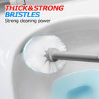 FORASTO 2in1 Toilet Brush & Plunger Set, Bathroom Essentials for Apartment