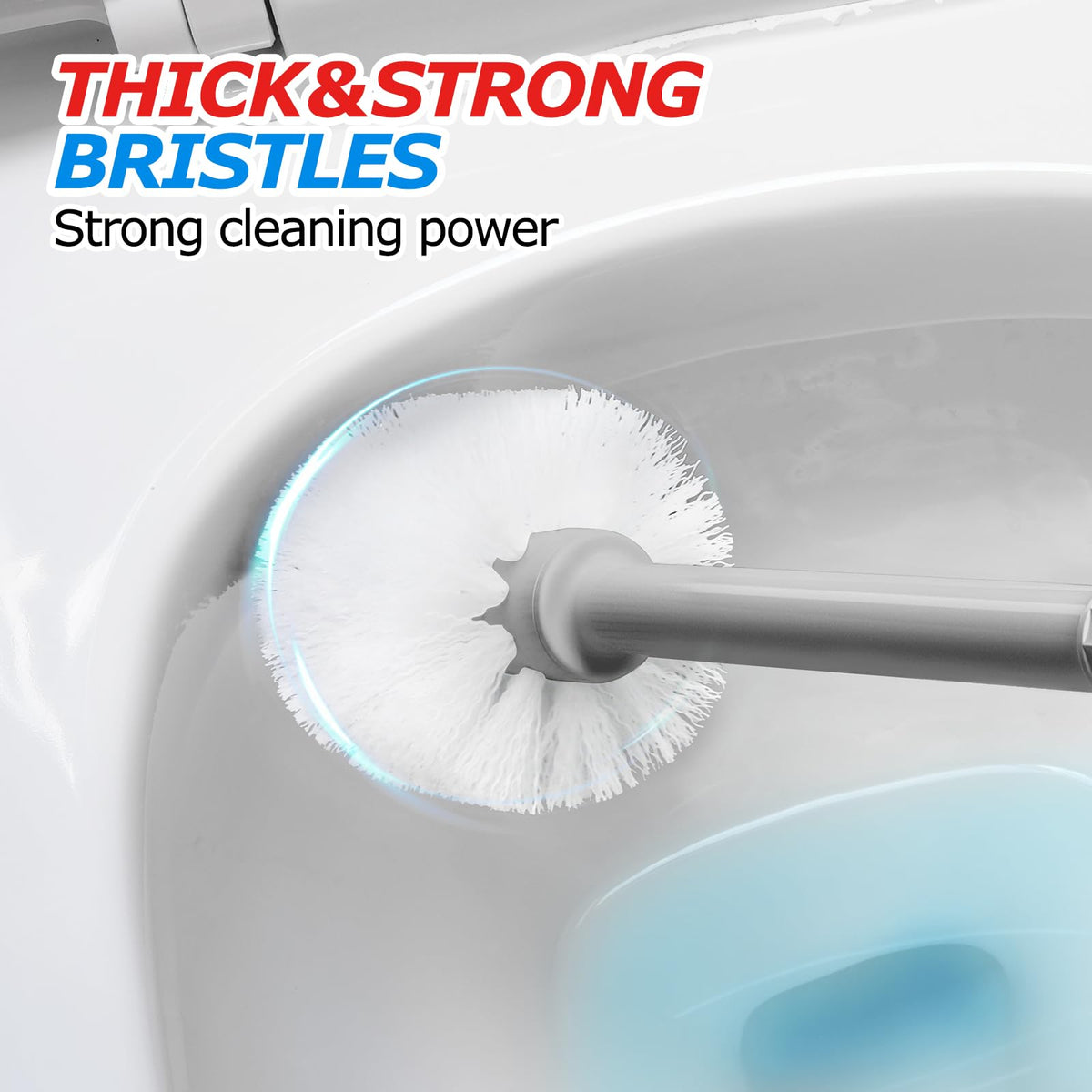 FORASTO 2in1 Toilet Brush & Plunger Set, Bathroom Essentials for Apartment