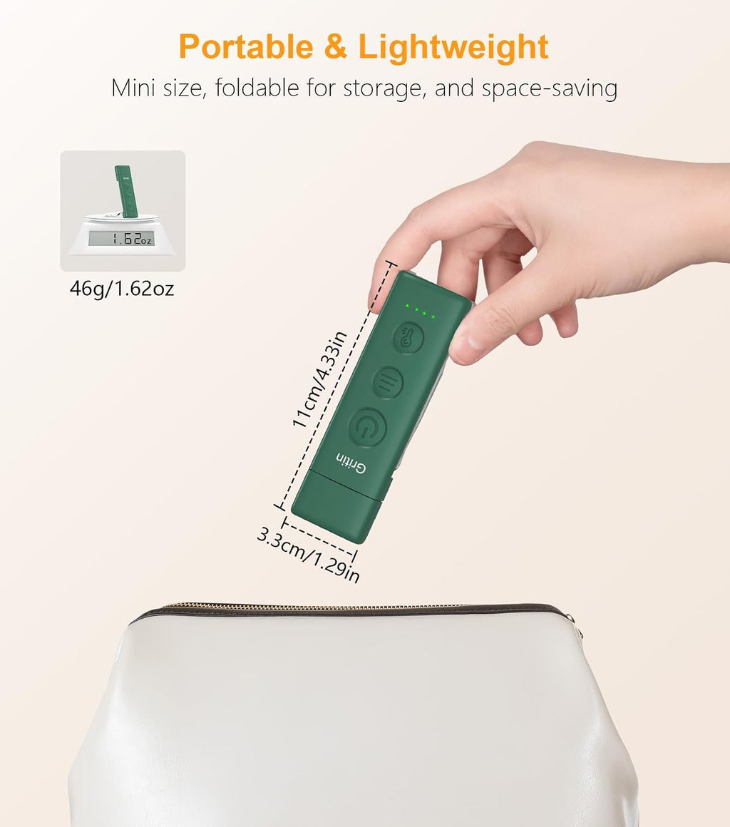Gritin Book Light Rechargeable, Clip on LED Reading Light for Books in Bed