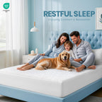 Waterproof Twin Size Mattress Protector fits upto 15" deep Mattresses