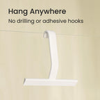 dancemoon JustHang Shower Squeegee with Built-in Hook, 10-Inch Black