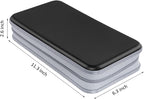 Siveit CD DVD Cases 96 Capacity Disc Storage Binder for Car(Black)