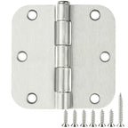 TDCHINGES Rounded Matte Black Door Hinges 3.5 Inch 5/8" Radius Flat 30 Pack