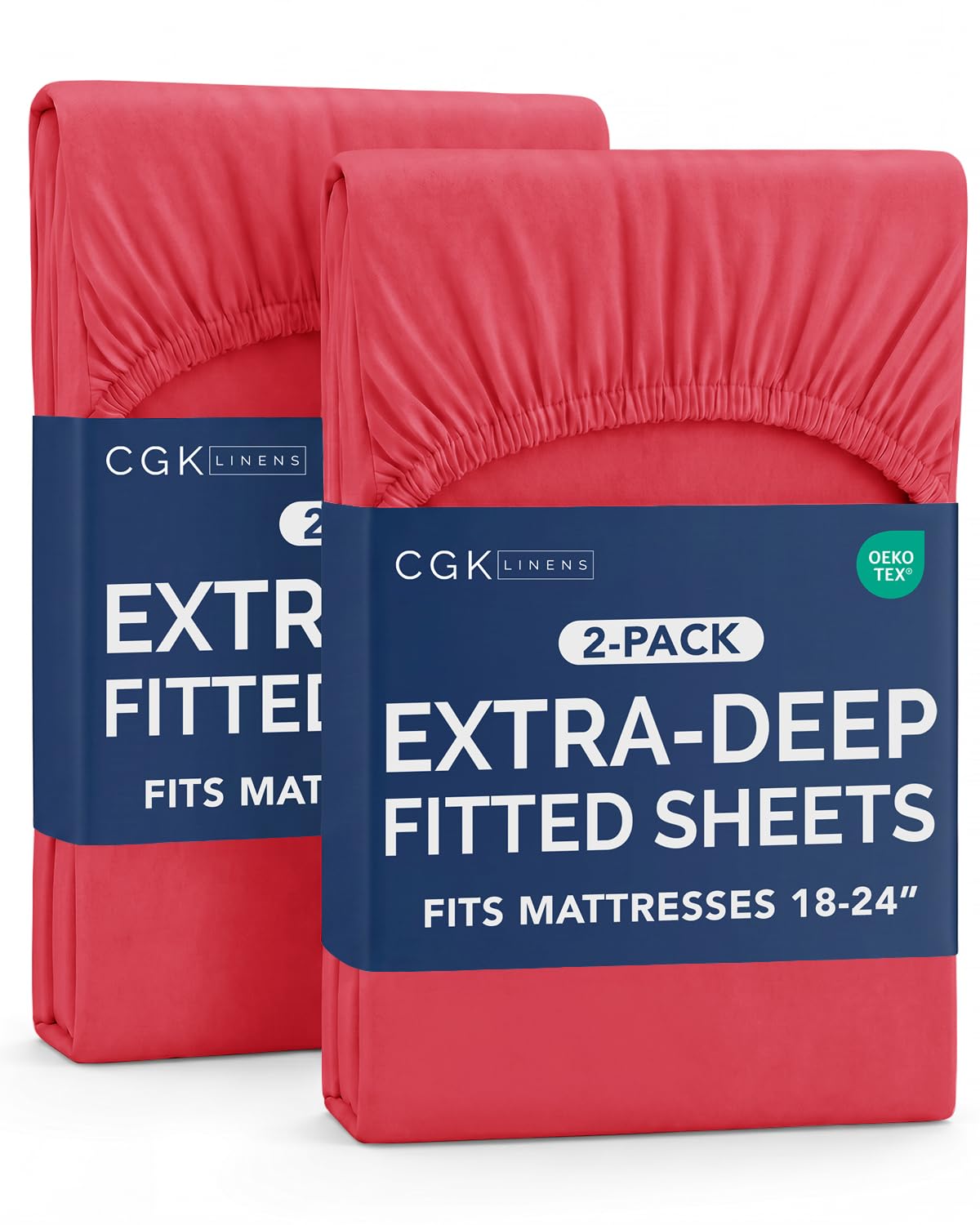 CGK Extra Deep Queen Single Fitted Sheet Only - Dark Grey