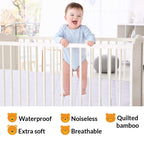 PlushDeluxe Bamboo Waterproof Mattress Protector, King Size, Ultra Soft
