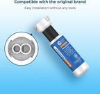 Crystala Filters XWFE (Built-in CHIP) Refrigerator Water Filter 2-Pack