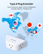 TROND Multi Plug Outlet Extender 2 Pack, Outlet Splitter for Bathroom