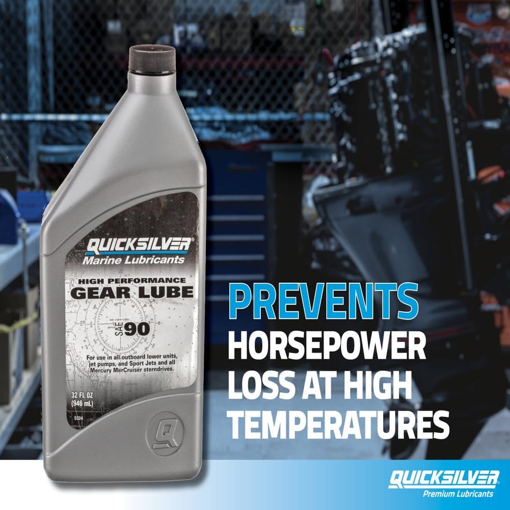 Quicksilver SAE 90 High Performance Gear Lube, 32 oz