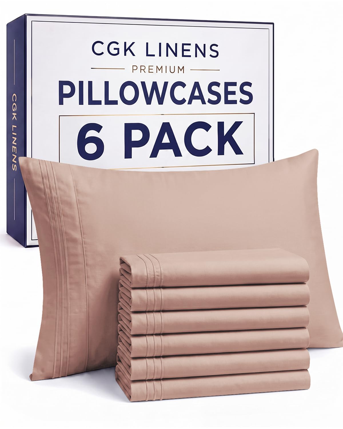 King Pillow Cases Set of 2 - Ultra Soft Cozy Pillowcase Covers - White