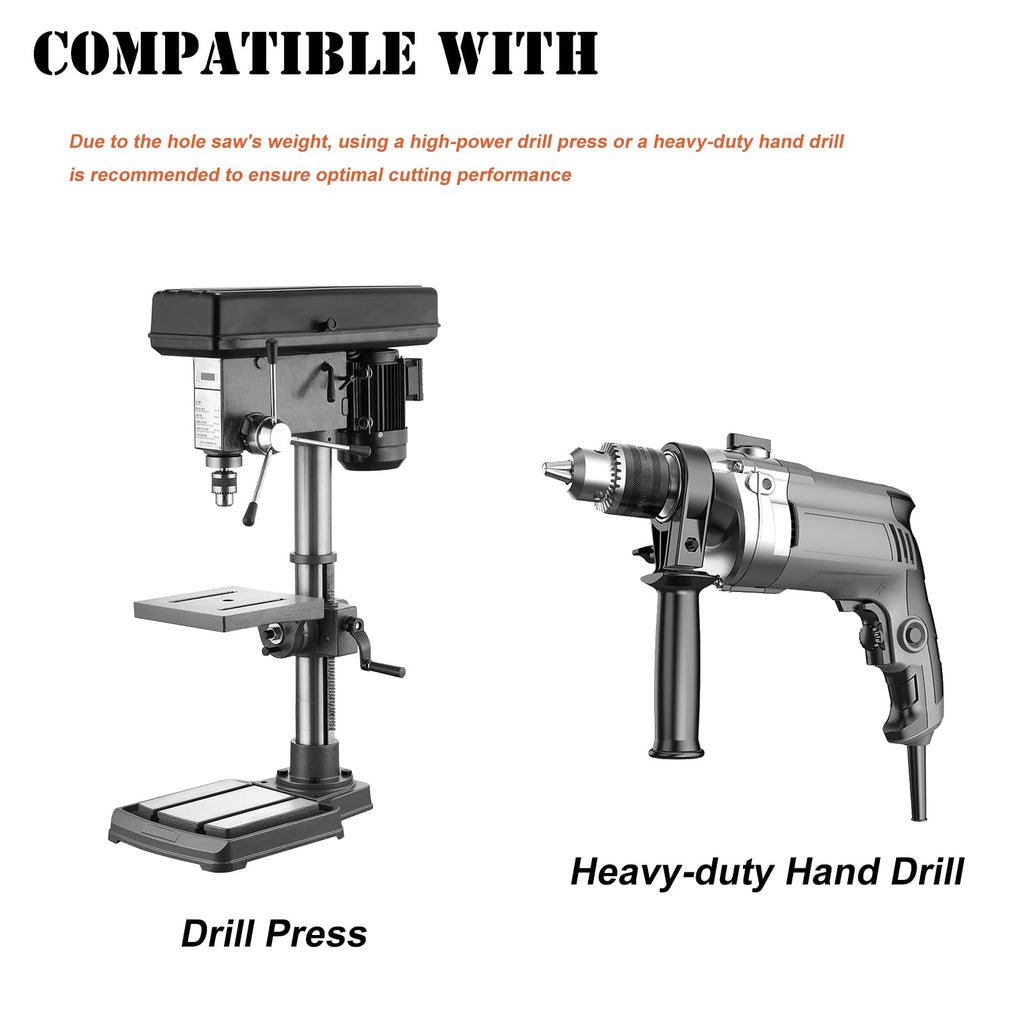 3 inch Hole Saw for Wood, Metal, Plastic & Drywall, with Arbor