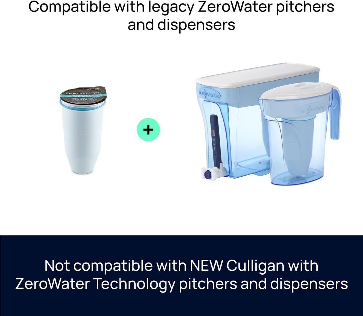 ZeroWater Official Replacement Water Filter Removes PFOA/PFOS 6-Pack