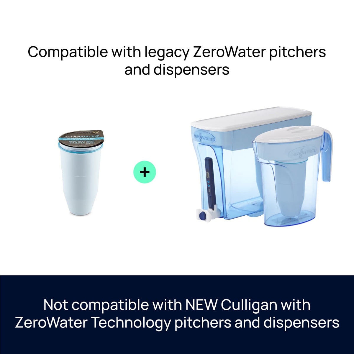 ZeroWater Official Replacement Water Filter Removes PFOA/PFOS 6-Pack