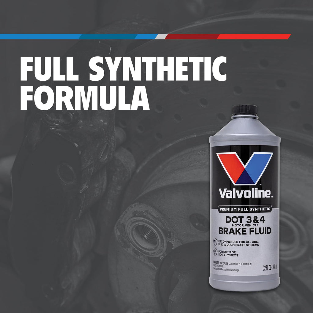 Valvoline DOT 3 & 4 Synthetic Brake Fluid, 32 oz