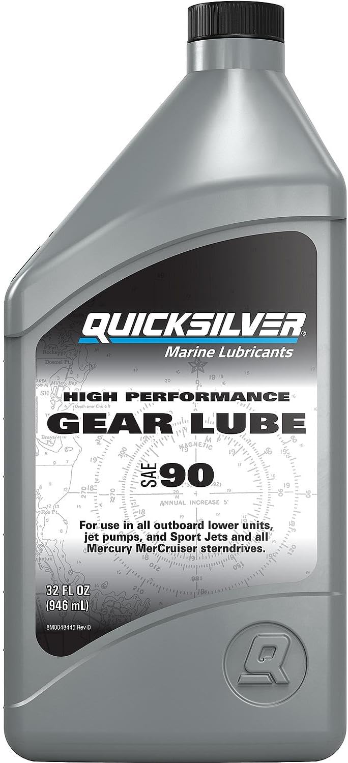 Quicksilver SAE 90 High Performance Gear Lube, 32 oz
