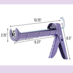Bates- Caulking Gun, 10:1 Thrust Ratio, Orange, No Drip Sealant Gun