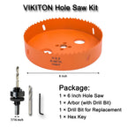 3 inch Hole Saw for Wood, Metal, Plastic & Drywall, with Arbor