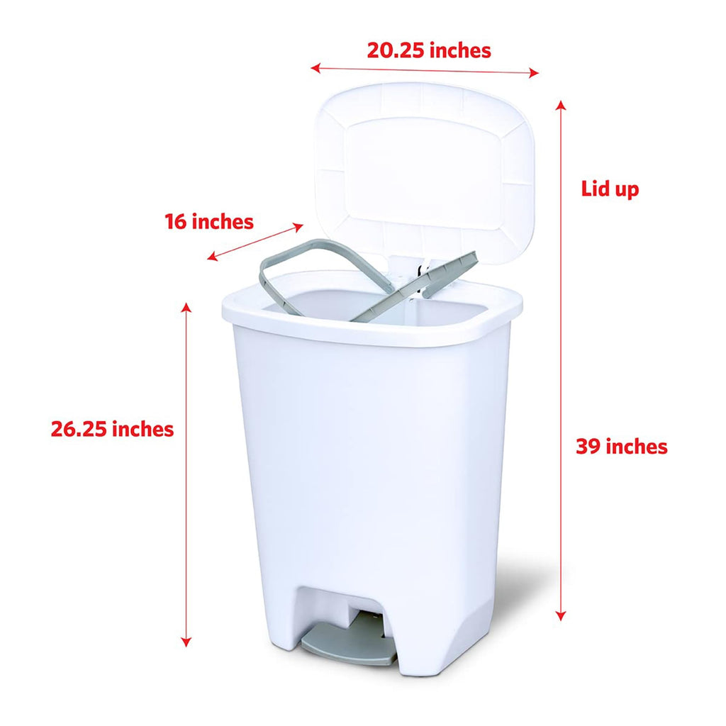 Glad Trash Can with Clorox Odor Protection | Plastic Bin, 13 Gal, Black