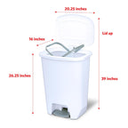 Glad Trash Can with Clorox Odor Protection | Plastic Bin, 13 Gal, Black