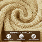 Utopia Towels 12 Pack Washcloths, 12x12 in, 100% Cotton, Beige