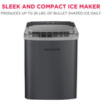 Frigidaire 26 Lbs per Day Portable Compact Maker, Ice Making Machine, Stainless, Medium