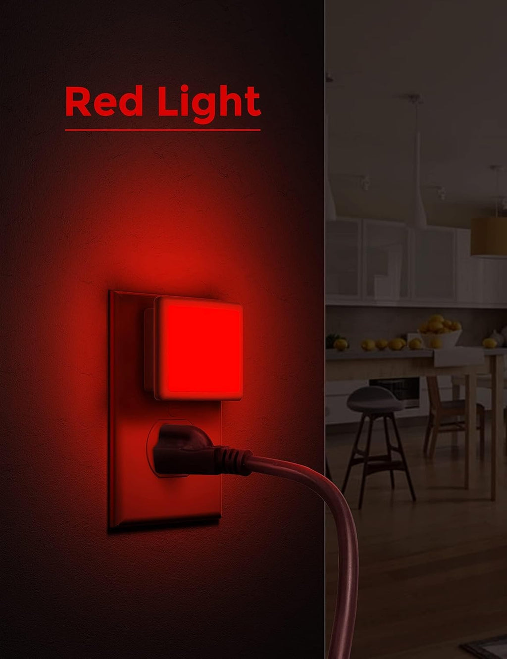 L LOHAS LED Night Lights Plug into Wall 2-Pack, 0.3W Plug in Night Light