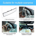 8sanlione 360-Degree Adjustable Car Rearview Mirror