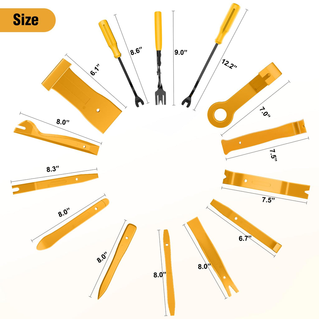 GOOACC 238Pcs Auto Trim Removal Tool and Push Pin Retainer Clip Set