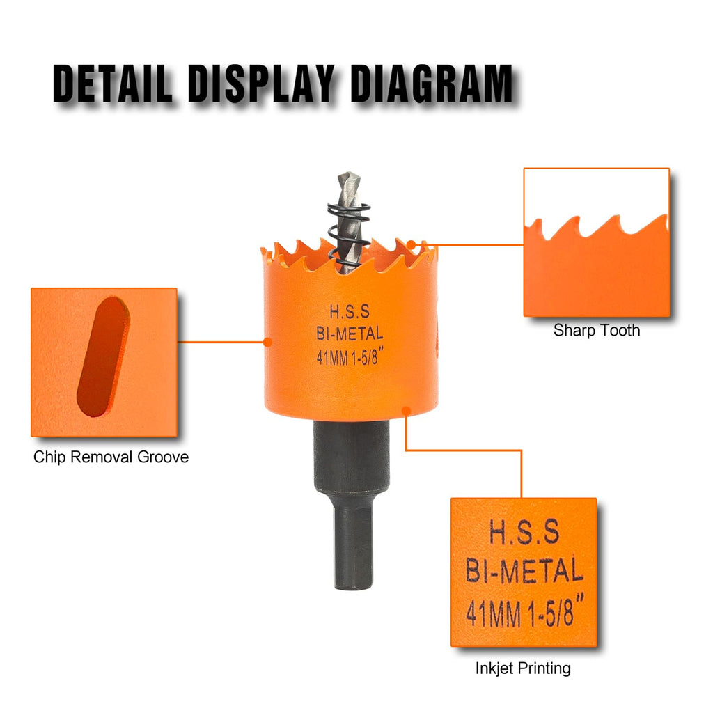 3 inch Hole Saw for Wood, Metal, Plastic & Drywall, with Arbor
