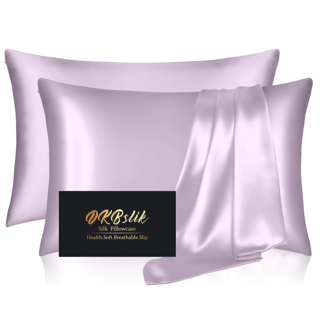 DKBslik Mulberry Silk Pillow Cases Queen Size with Zipper, Olive Green
