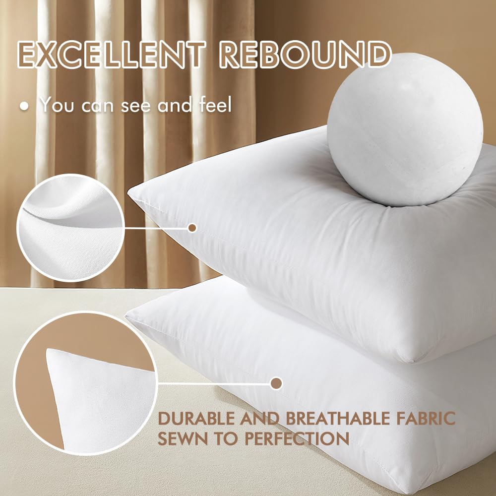 MIULEE 16x36 Inch Throw Pillow Insert for Couch Sofa Bed