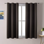 ChrisDowa Small Blackout Curtains for Kitchen and Bedroom 24 Inches Long