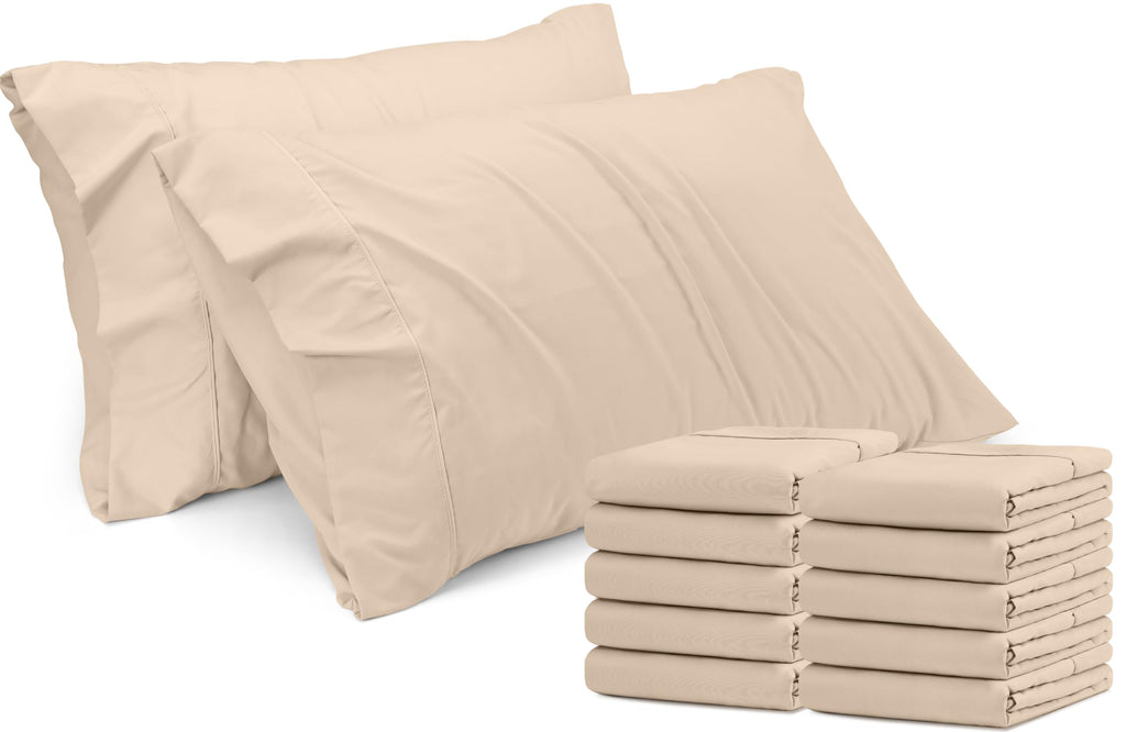 Pillow Covers Standard Set of 4, Soft and Comfy Pillow Cases, Purple