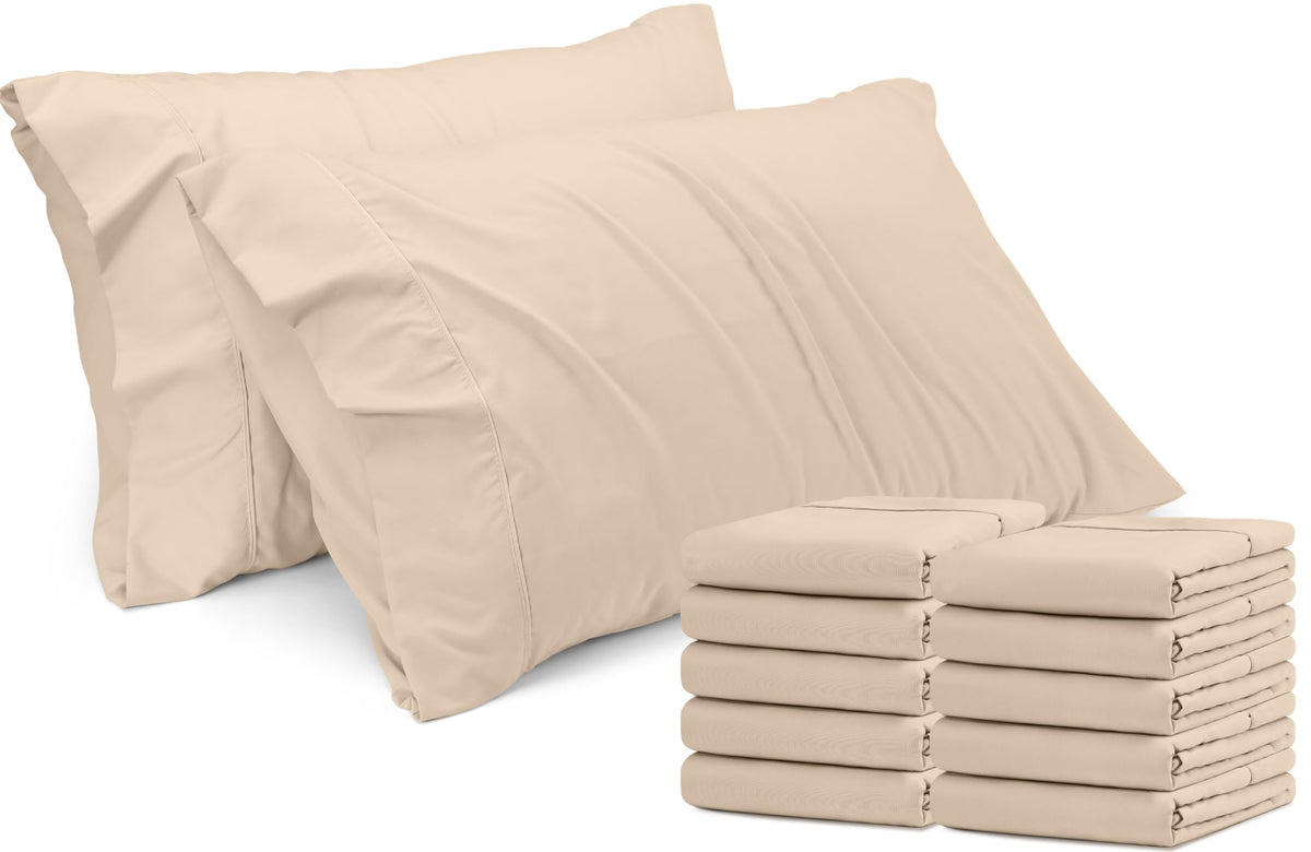Pillow Covers Standard Set of 4, Soft and Comfy Pillow Cases, Purple
