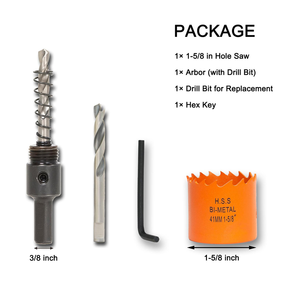 3 inch Hole Saw for Wood, Metal, Plastic & Drywall, with Arbor
