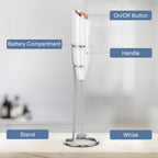 SIMPLETASTE Milk Frother Handheld Electric Foam Maker Battery Operated