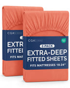 CGK Extra Deep Queen Single Fitted Sheet Only - Dark Grey
