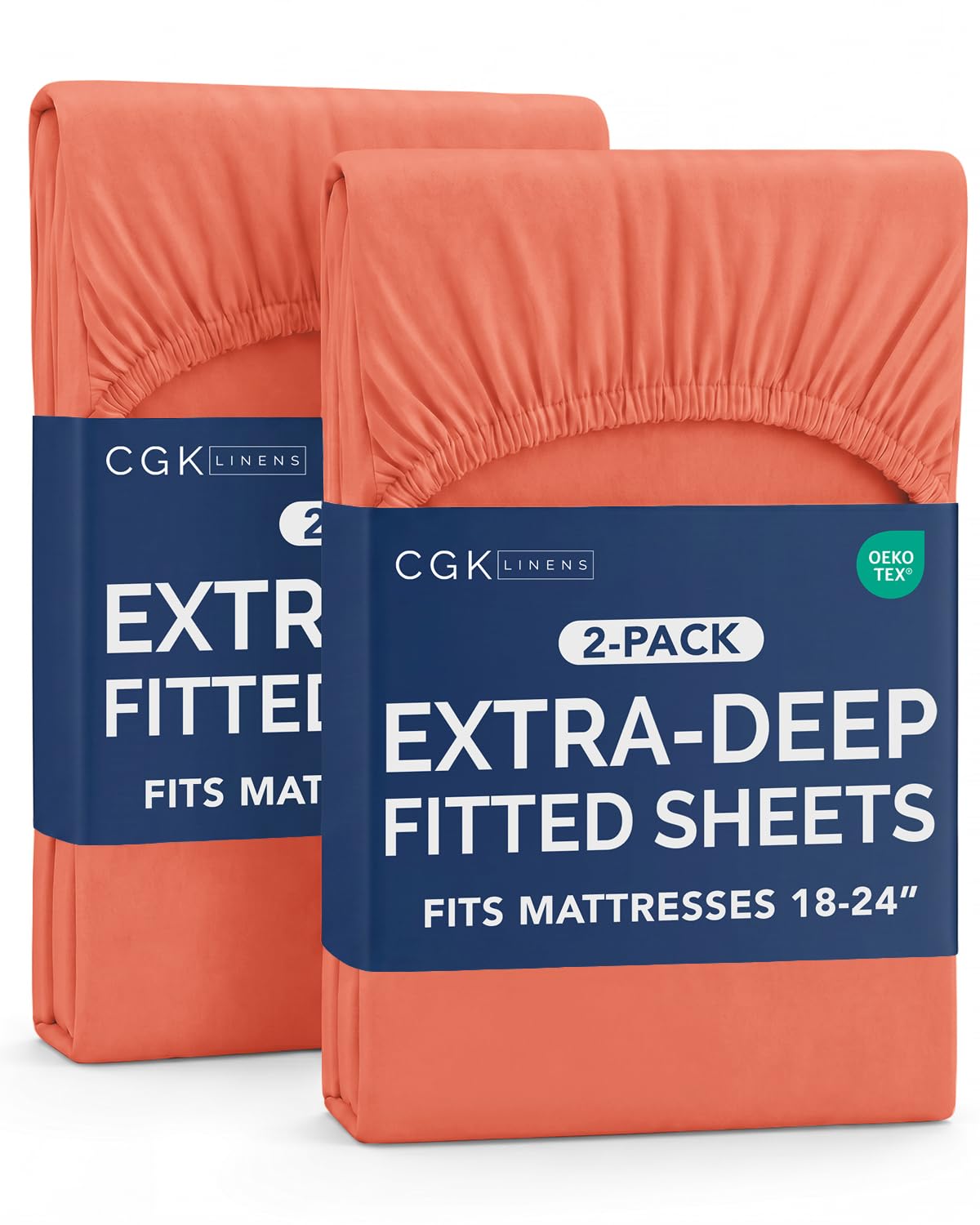 CGK Extra Deep Queen Single Fitted Sheet Only - Dark Grey