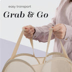 Handy Laundry Collapsible Mesh Pop-Up Hamper with Side Pocket